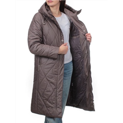TR-2307 GRAY LILAC Пальто зимнее женское (верблюжья шерсть)