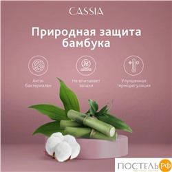 CASSIA ЭМИН КПБ 175х215-1/230х250-1/50х70-2/70х70-2, 6пр.,бамб/хл