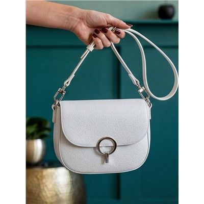 Женская кожаная сумка Richet 3292LN 613 Белый