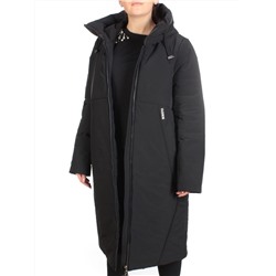 9069 BLACK Пальто зимнее женское CORUSKY  (верблюжья шерсть)