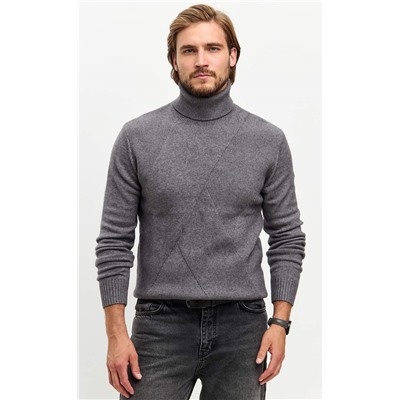 Водолазка F421-1528 grey melange
