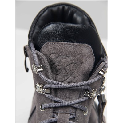 Ботинки ED'ART 261.uno2'bl. серый замок замша