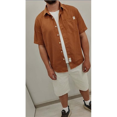 Рубашка мужская N538 Farjowill коричневый