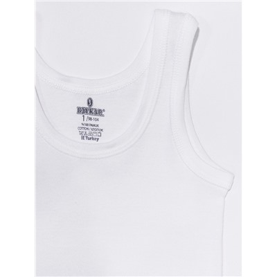 2214-01 Майка для мальчиков белая (BAYKAR)
