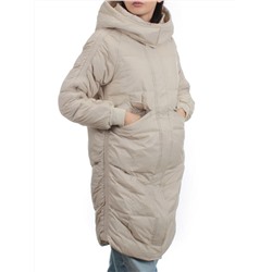 3064 LT. BEIGE Пуховик зимний женский (80% пух, 20% перо)