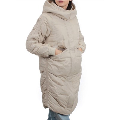 3064 LT. BEIGE Пуховик зимний женский (80% пух, 20% перо)