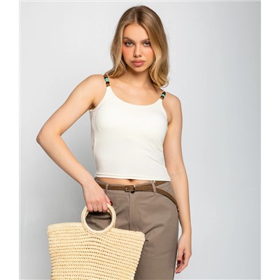 Топ #КТ948, кремовый