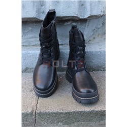 Женские черные зимние ботинки F9727-71XMN