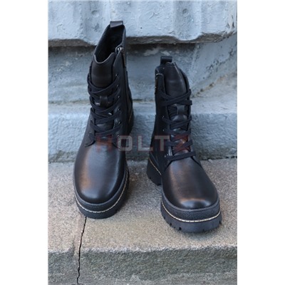 Женские черные зимние ботинки F9727-71XMN