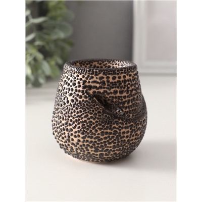 Аромалампа для эфирных масел «Ребристый шар», керамика, 7×7×7.5 см, МИКС