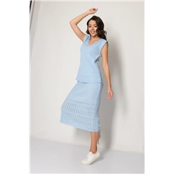 Юбка И 017/голубой