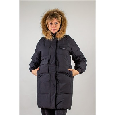 Парка с капюшоном натуральный мех арт. 620 НАТАЛИ, 1199645