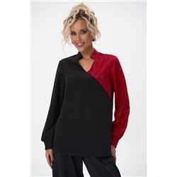 Блузон Кристал (черно-красный)