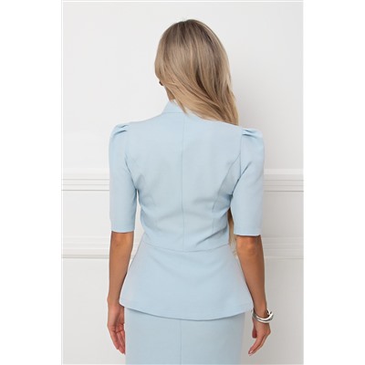 Жакет голубой с короткими рукавами Сьюзанн №2