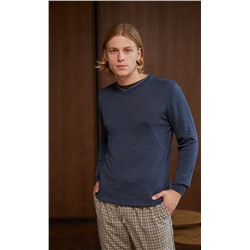Пуловер P021-15-00 navy melange