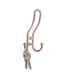 Крючок мебельный ТУНДРА TKT002 LIGHT, трехрожковый, медь