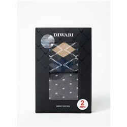 DIWARI Хлопковые носки в фирменной коробке (2 пары)