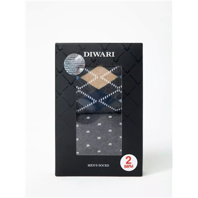 DIWARI Хлопковые носки в фирменной коробке (2 пары)
