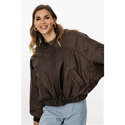 Куртка EOLA 3034.1 шоколад/т.изумруд