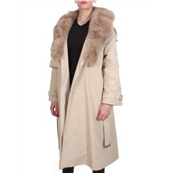 21003 BEIGE Пальто зимнее женское MAILILUO (150 гр. холлофайбера)