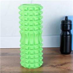 Ролик массажный спортивный Woohooo SPIKE 33x14/ зеленый/уп10