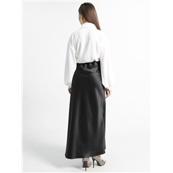 Юбка атласная Эвелин (черная) Ю15258-25М