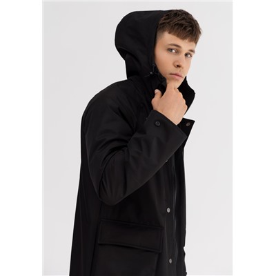 Плащ мужской черный