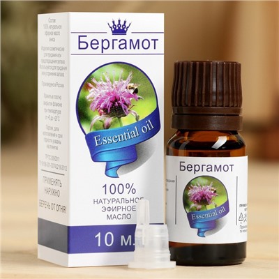 Эфирное масло «Бергамот», флакон-капельница, аннотация, 10 мл