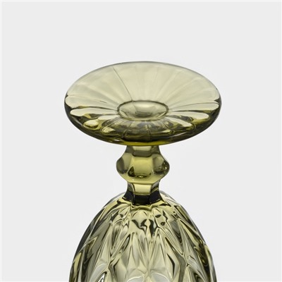 Бокалы для вина Magistro «Круиз», 250 мл, набор 2 шт., стекло, зелёные