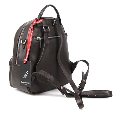 Женский кожаный рюкзак Sergio Valentini SV-SZ758/A Д.Браун