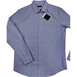 016J Мужская рубашка JenTa голубой