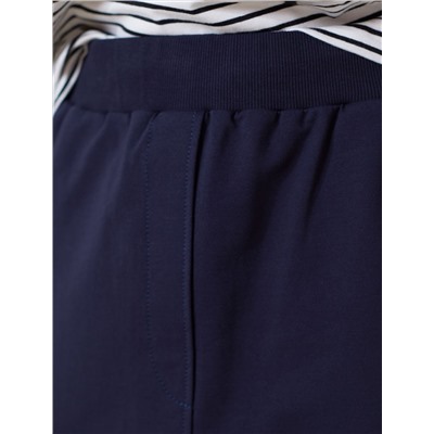 Юбка миди на резинке с разрезами из футера двухнитки с эластаном