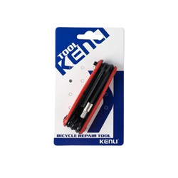 Мультитул велосипедный универсальный 7в1 KENLI /KL-9804A/ уп100/