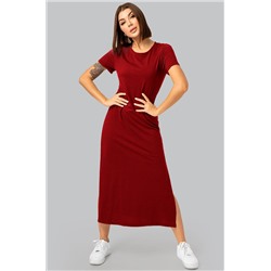 Однотонное женское платье-футболка Happyfox