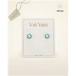 Серьги-гвоздики с кристаллами