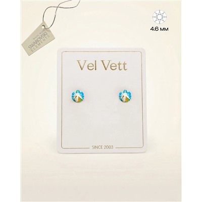 Серьги-гвоздики с кристаллами