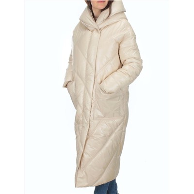 21-381 LT. BEIGE Пальто зимнее женское (200 гр. тинсулейт)