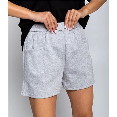 Шорты #КТ61011, серый меланж