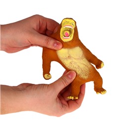 Антистресс сквиш мялка «Ярость орангутана», в пакете, с песком, тянучка