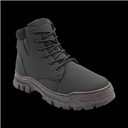 Ботинки на меху Н961-2 серые Размер 43