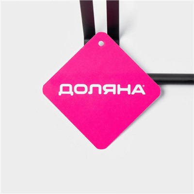 Держатель для полотенец на дверцу Доляна, чёрный