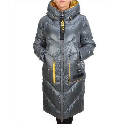 YM 2119 GRAY/BLUE Куртка зимняя женская MAYYIYA (200 гр. холлофайбера)