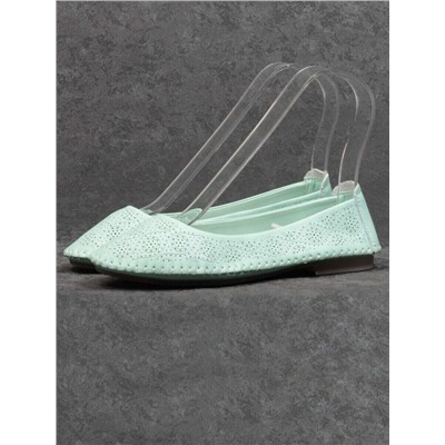 07-PDXL49-2 GREEN Балетки (натуральная кожа)