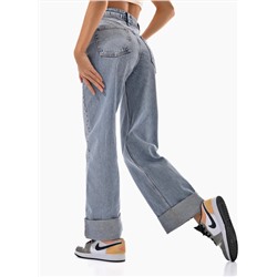 Женские джинсы прямые с подворотом CRACPOT