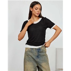 Футболка с имитацией майки