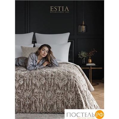 Estia ДИВИНА коричн. Покрывало 240х260, 1 пр., 100% полиэстер