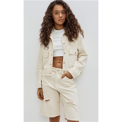 Куртка джинс P612-1254 milk