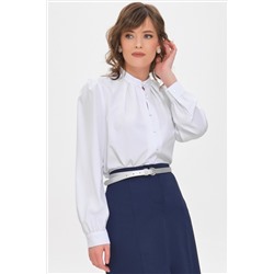 Блузка белая с длинным рукавом