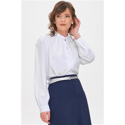 Блузка белая с длинным рукавом