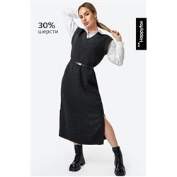 Женское вязаное платье оверсайз Happyfox